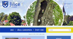 Desktop Screenshot of obec-jirice.cz