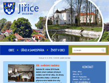 Tablet Screenshot of obec-jirice.cz